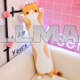 Мягкая игрушка подушка обнимашка Кот Батон 110 см рыжий